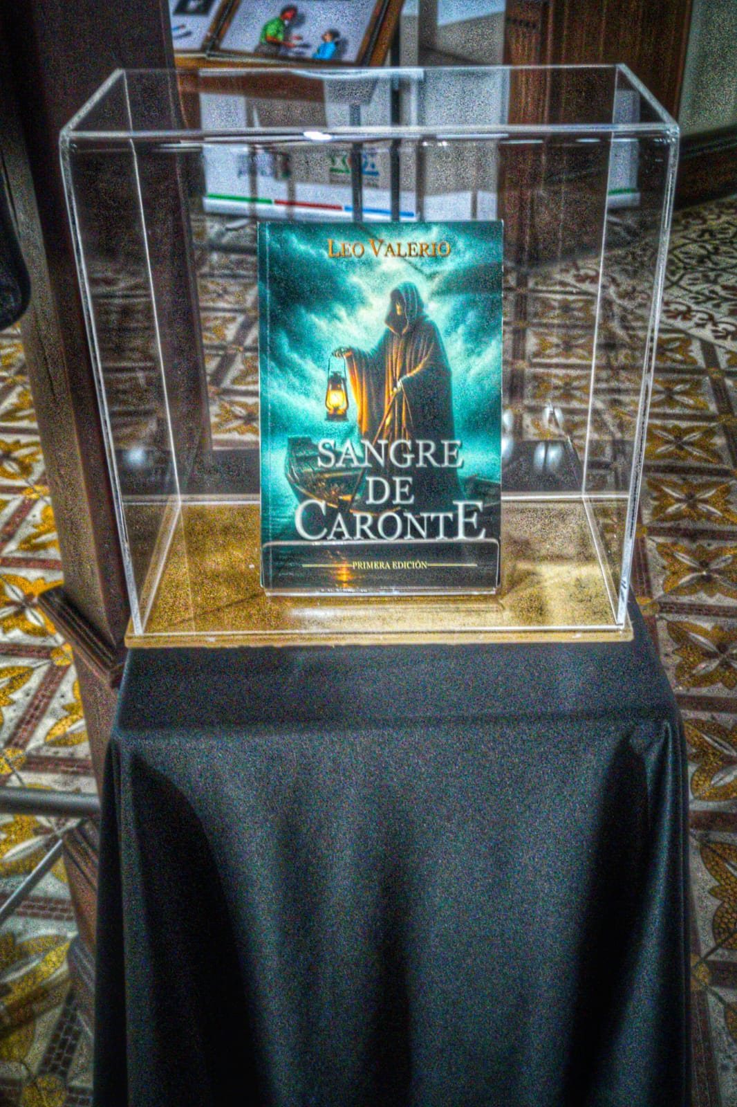 Ejemplar de Sangre de Caronte en exhibición